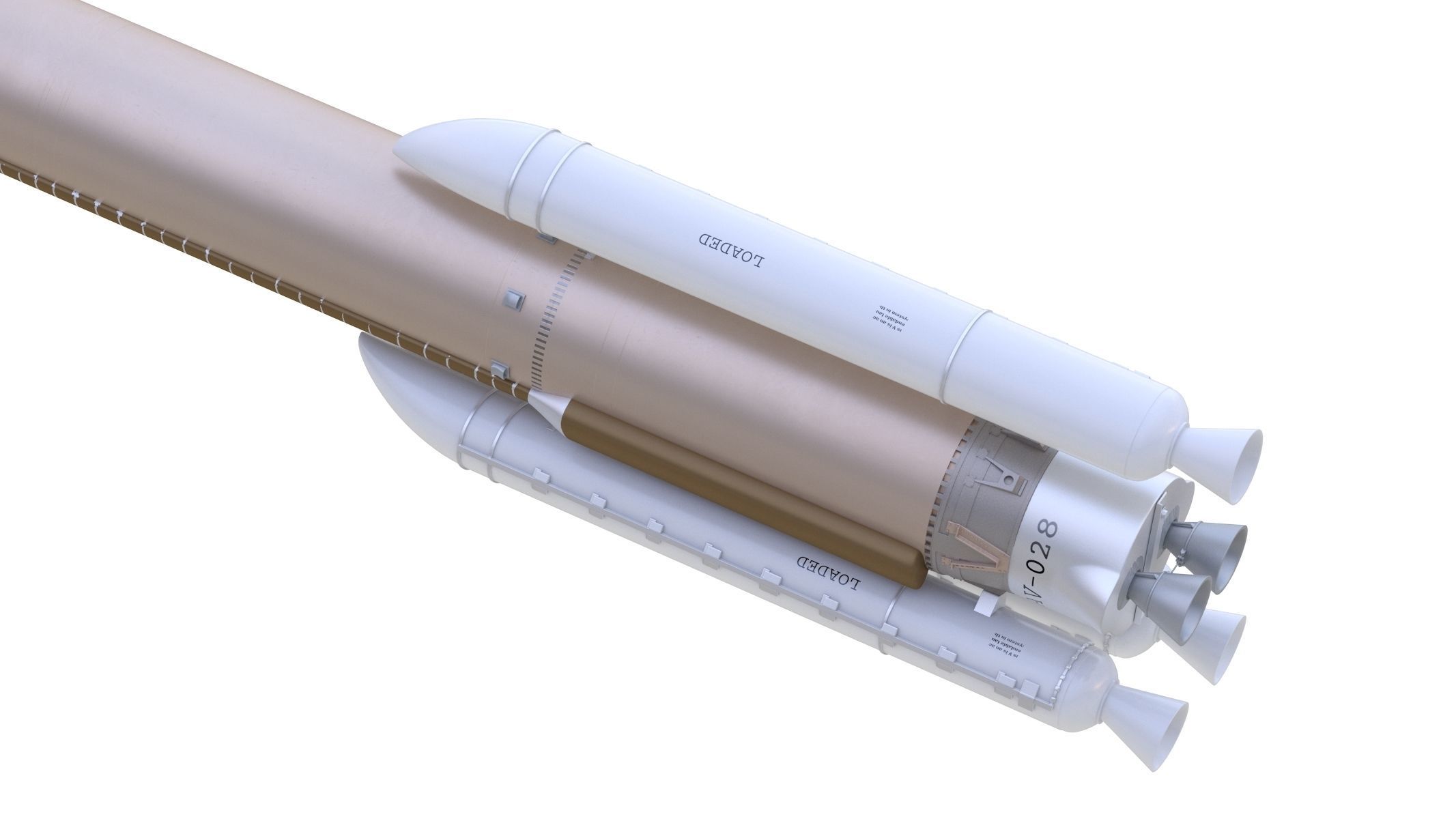 Atlas V 541 Mars Curiosity Rover Mission  3D model_6