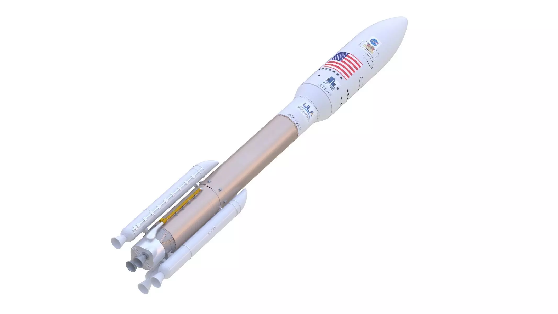 Atlas V 541 Mars Curiosity Rover Mission  3D model_0