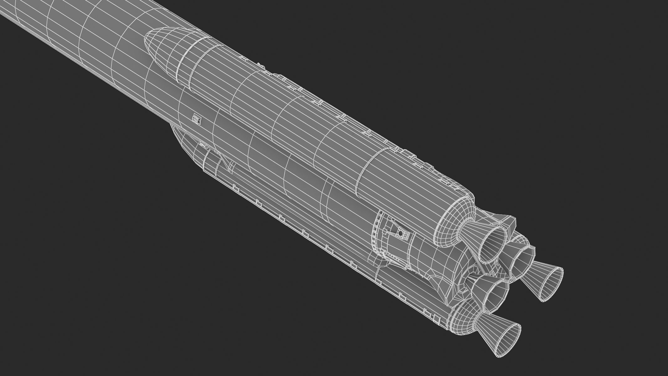 Atlas V 541 Mars Curiosity Rover Mission  3D model_16