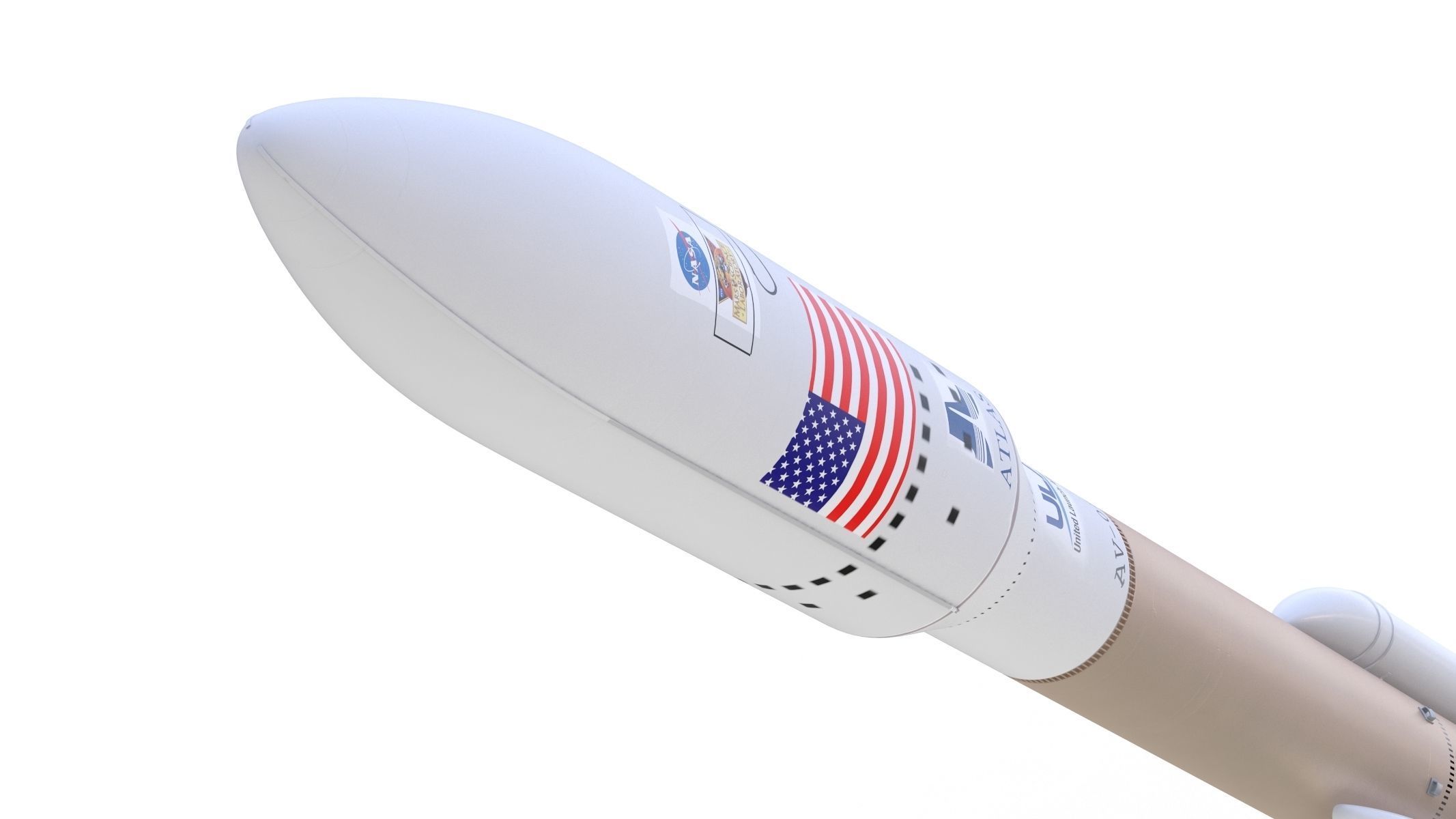 Atlas V 541 Mars Curiosity Rover Mission  3D model_7