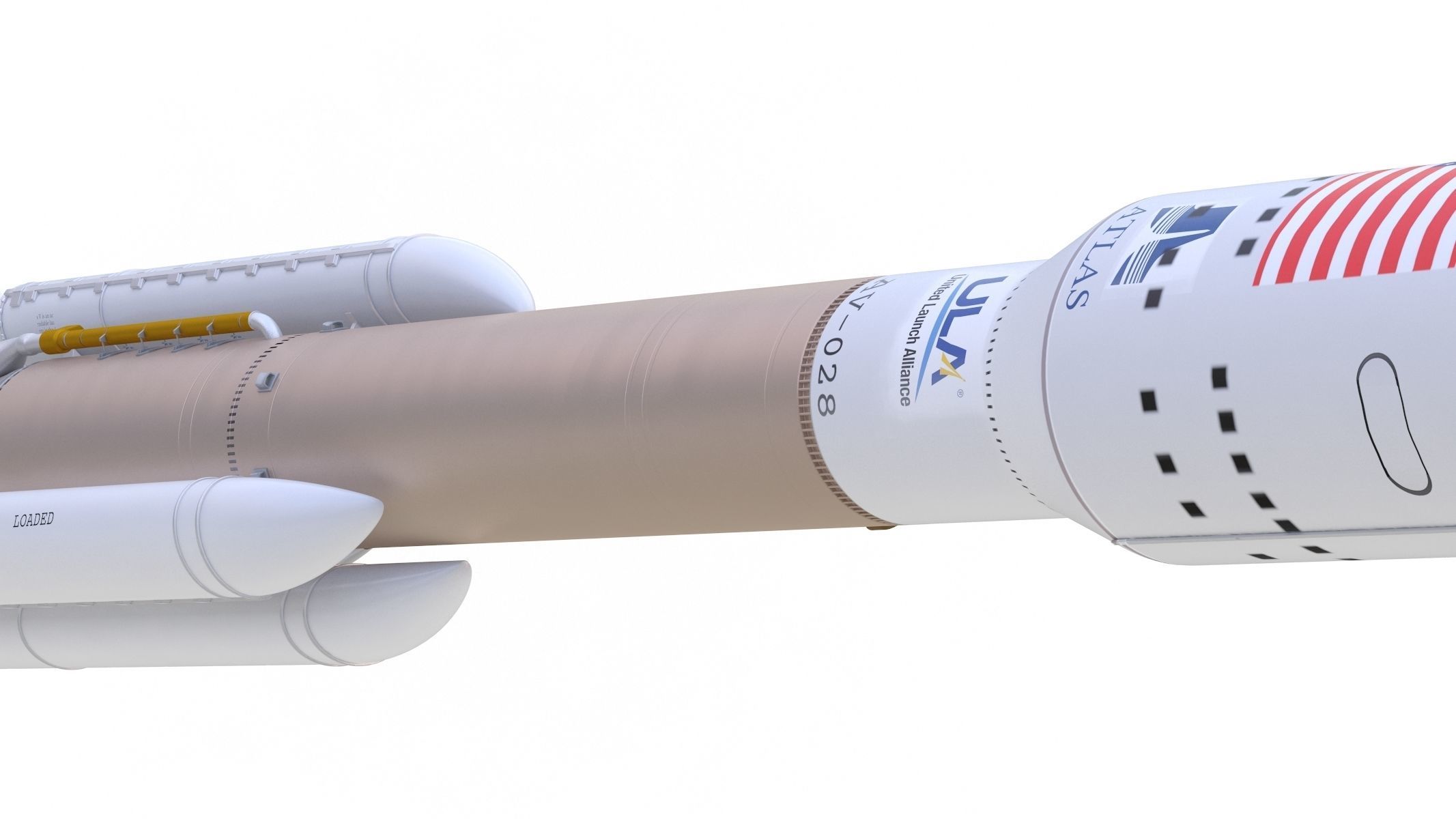 Atlas V 541 Mars Curiosity Rover Mission  3D model_8