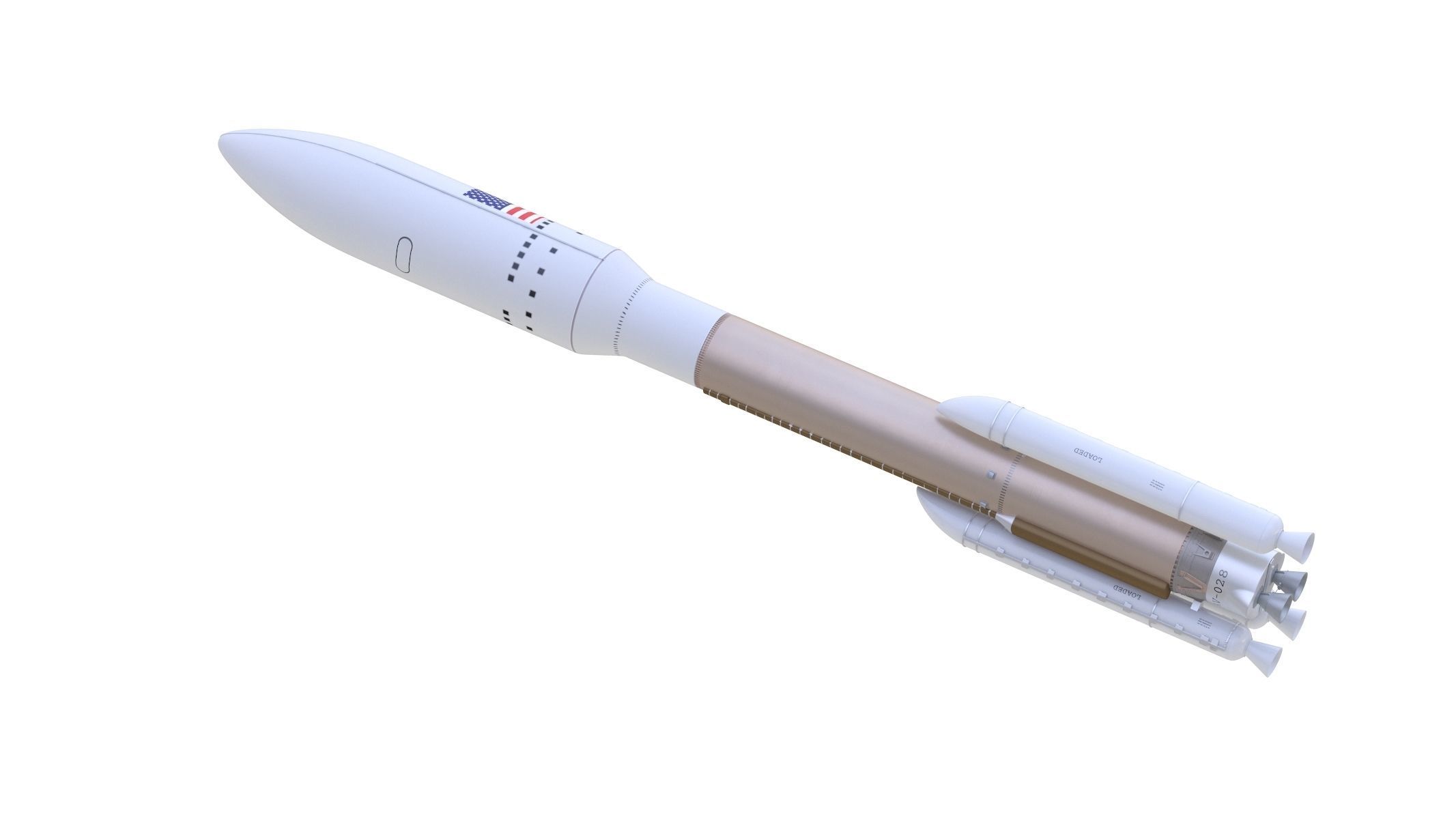 Atlas V 541 Mars Curiosity Rover Mission  3D model_1