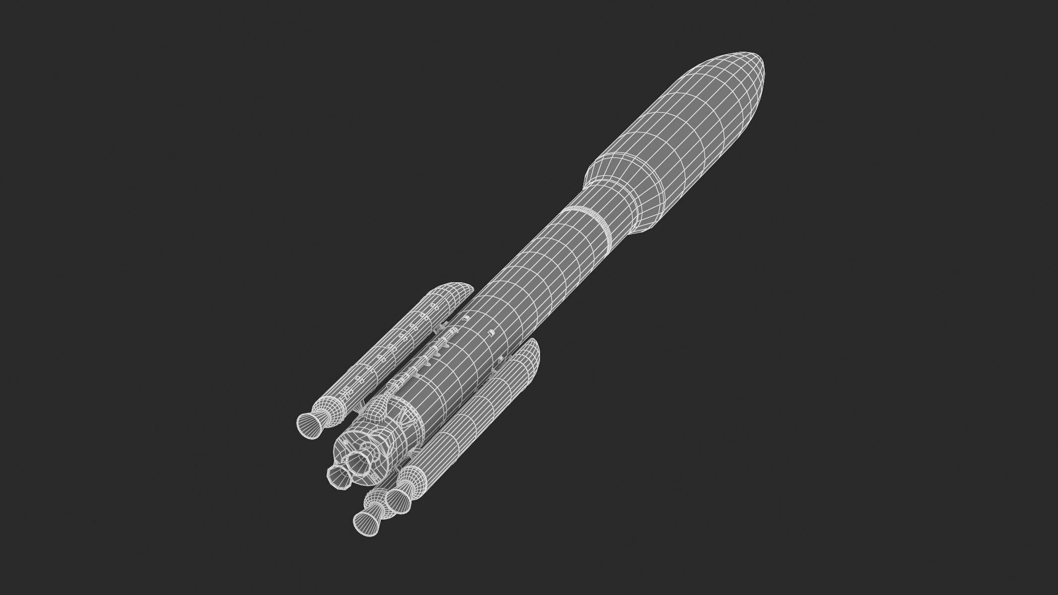 Atlas V 541 Mars Curiosity Rover Mission  3D model_14