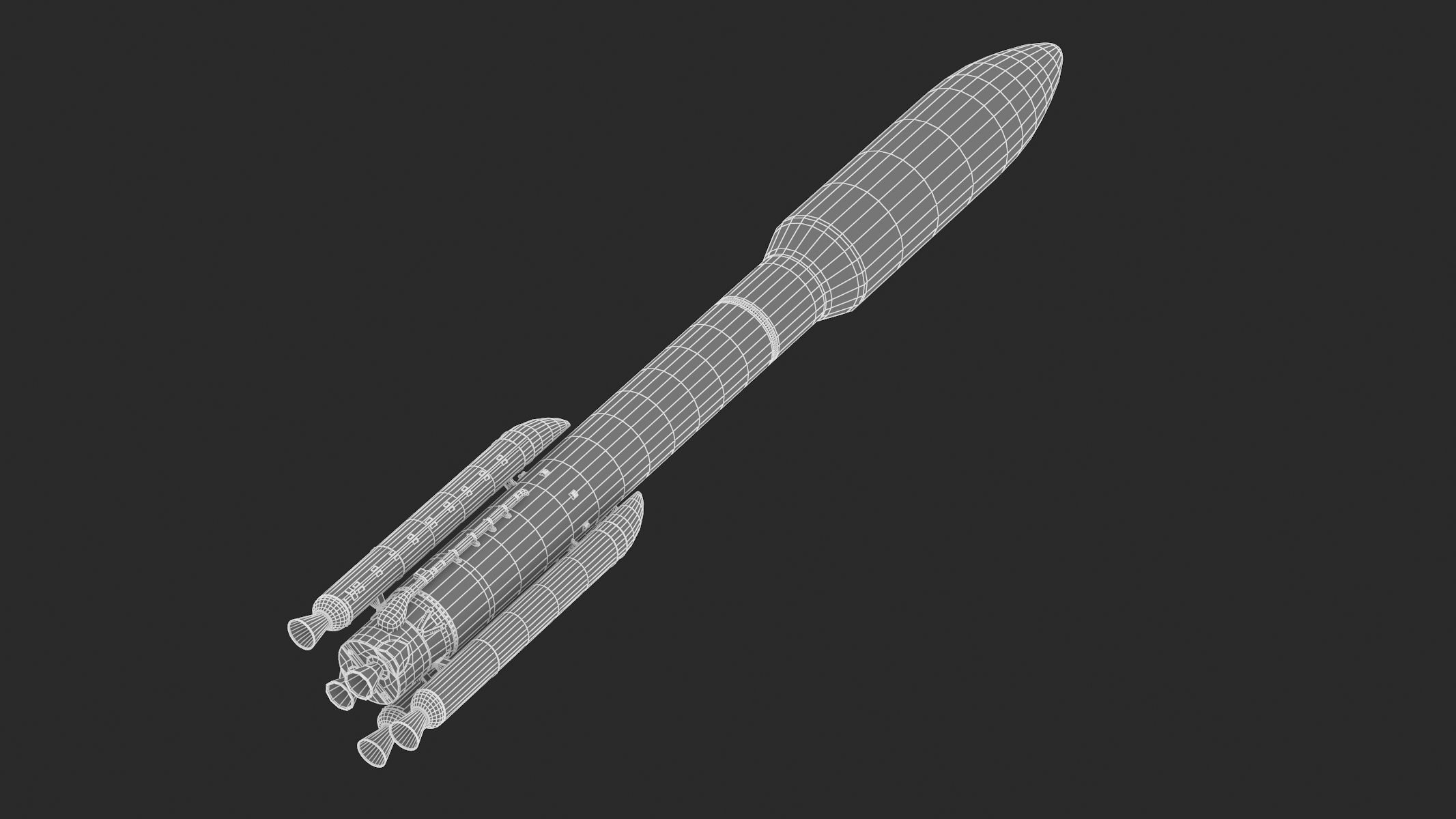Atlas V 541 Mars Curiosity Rover Mission  3D model_10