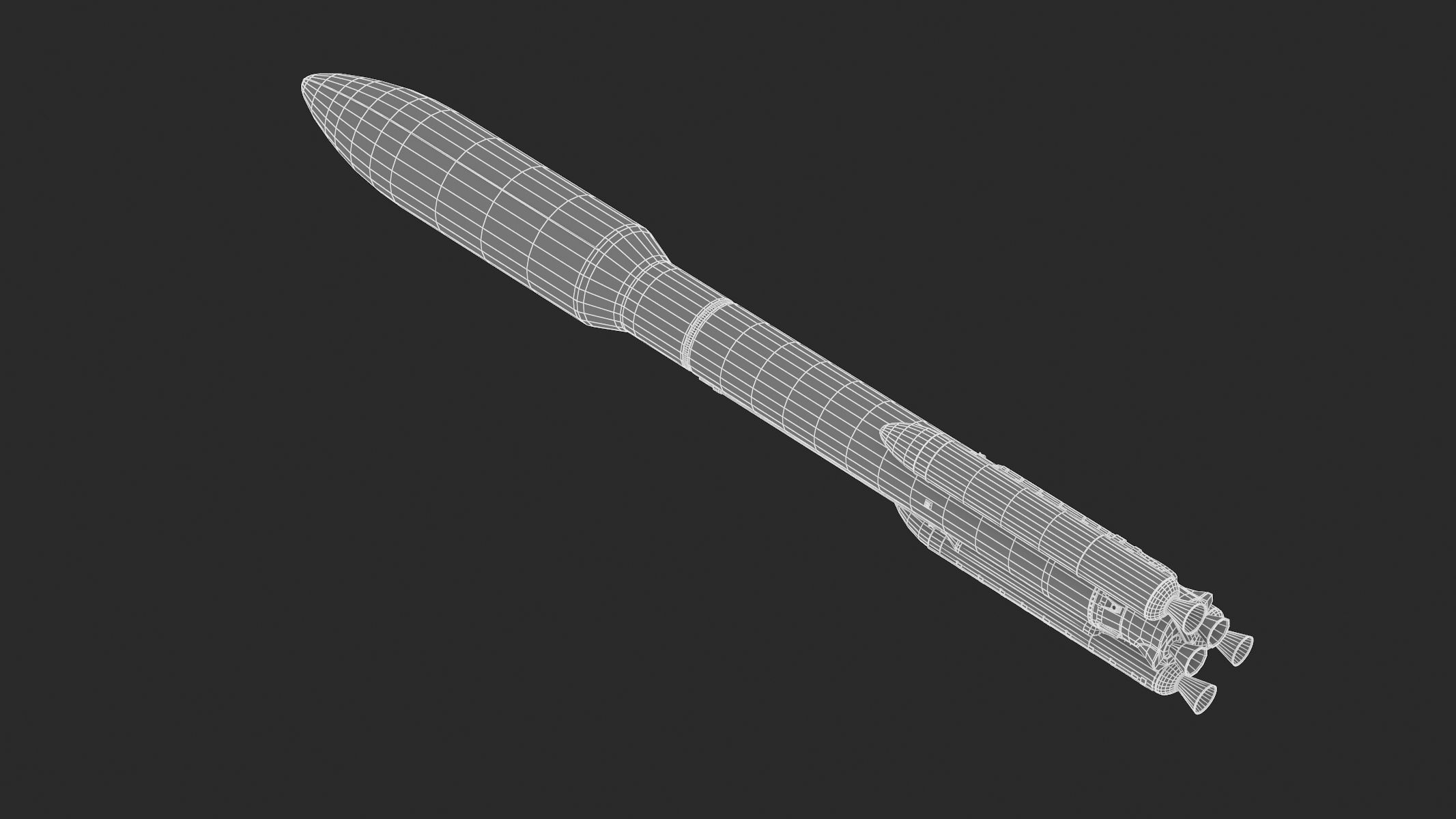 Atlas V 541 Mars Curiosity Rover Mission  3D model_11