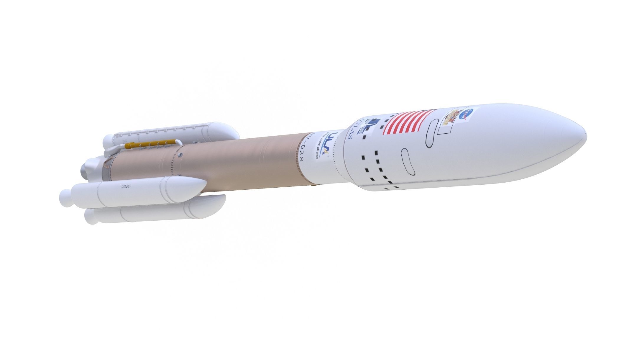 Atlas V 541 Mars Curiosity Rover Mission  3D model_3