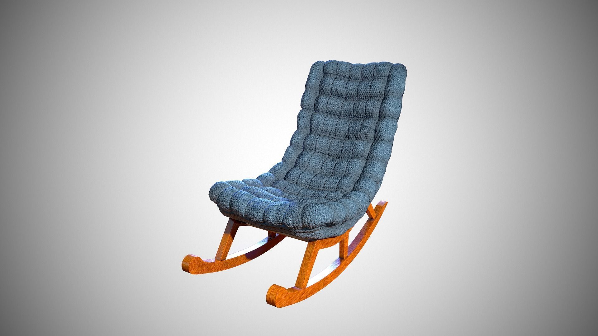 Rocking chair Free low-poly 3D model_3