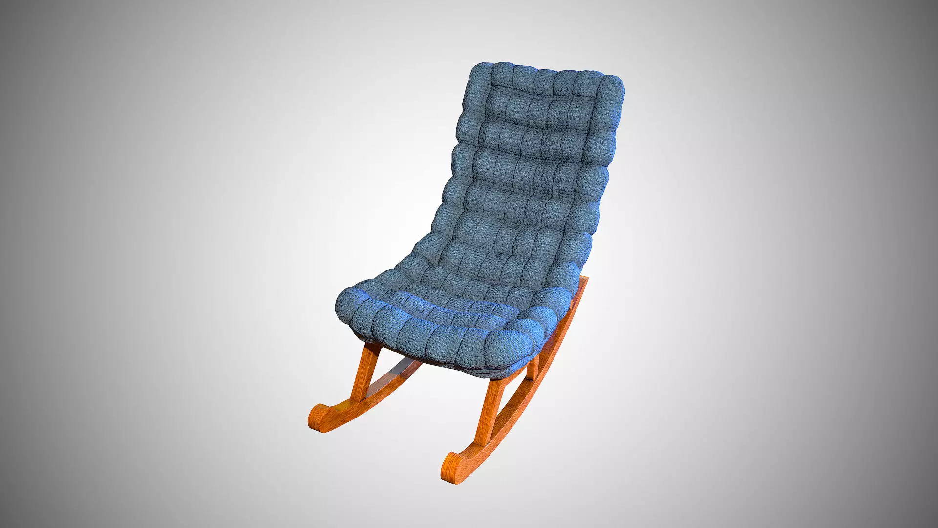 Rocking chair Free low-poly 3D model_0