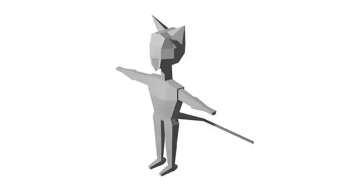 Monsters origami cat