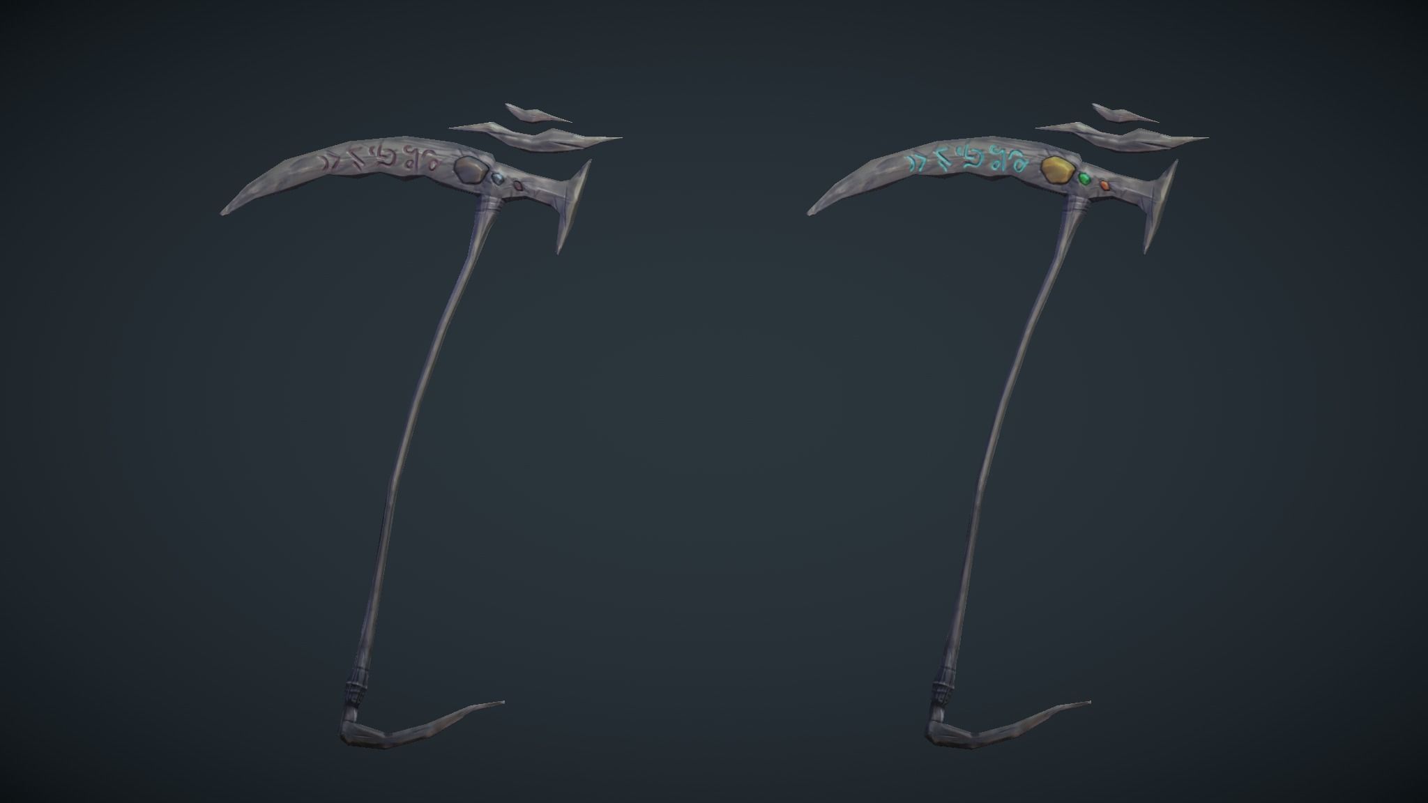Ghost With Scythe Low-poly 3D model_6
