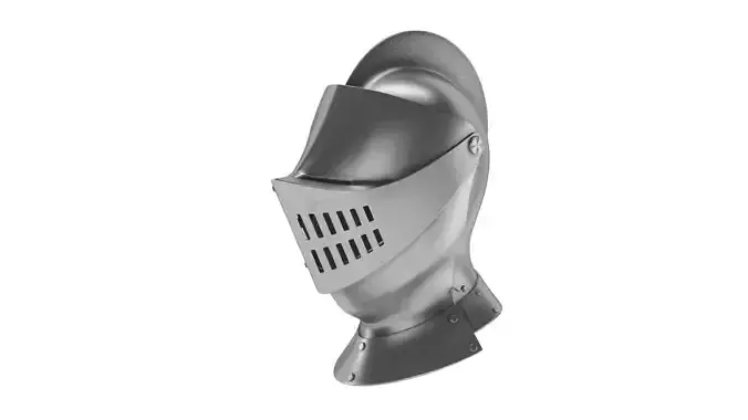 Medieval Knight Armet Helmet  3D model