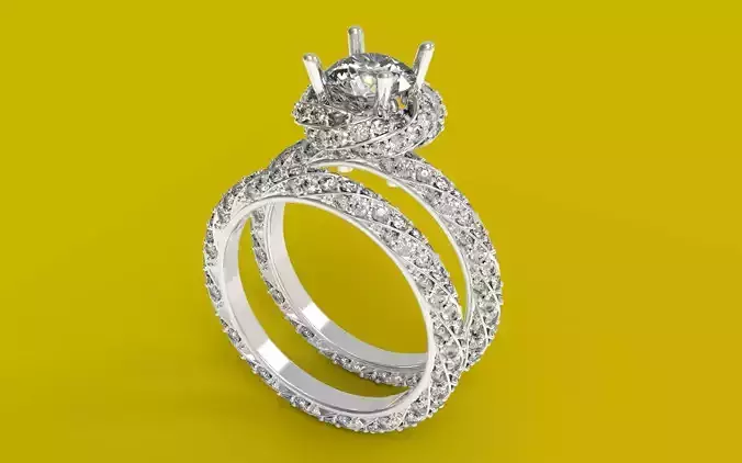 Zukib-0001 - Twist diamond ring - So beautyfull and shine