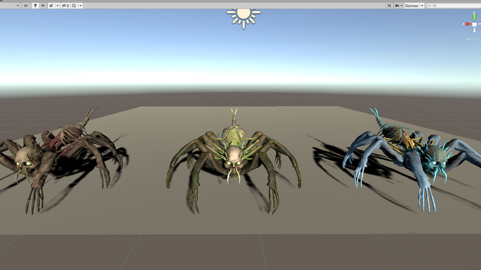 Monster Bone Spider Low-poly 3D model_19