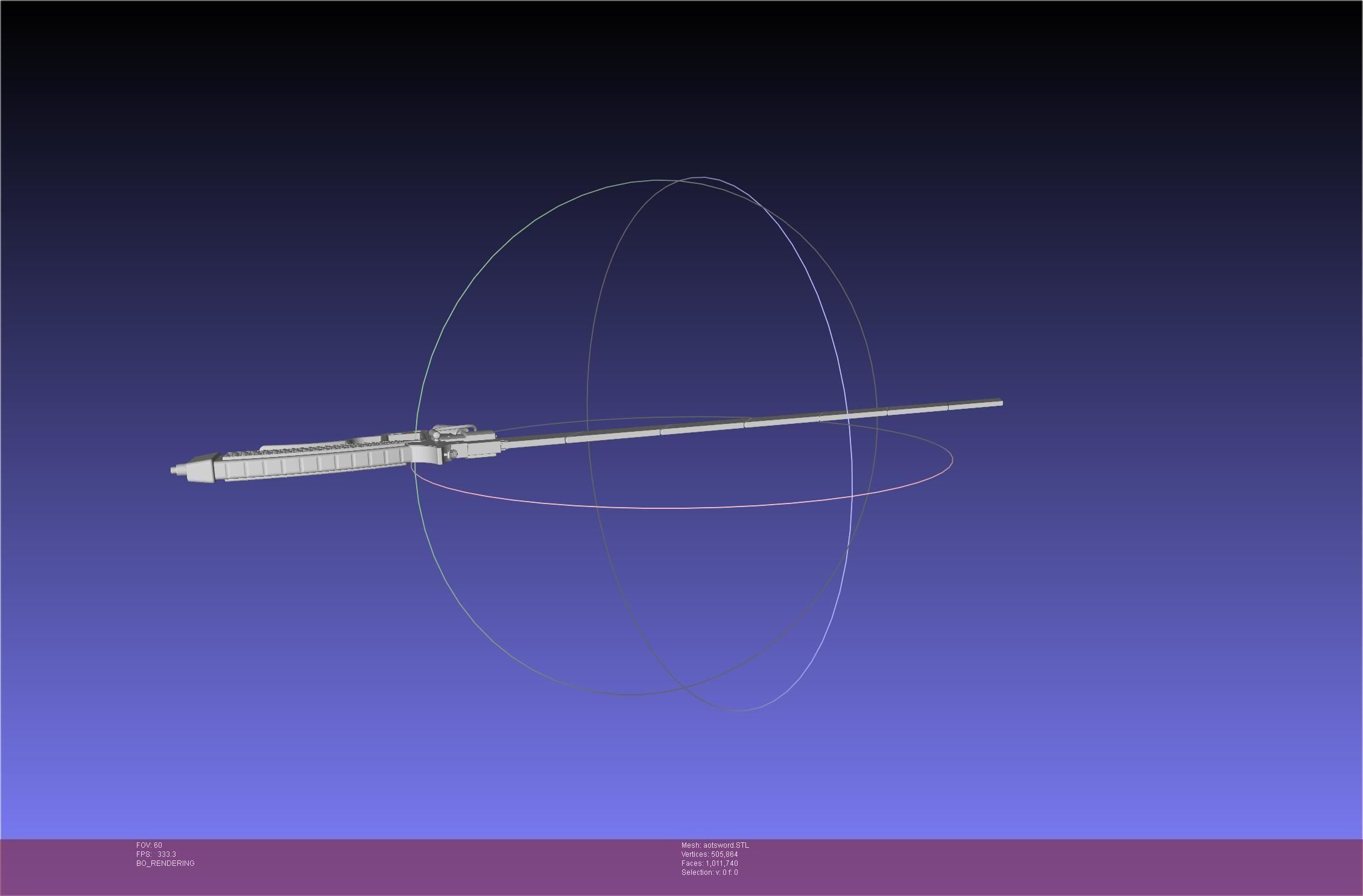 Attack On Titan Sword Printable Assembly Rework 3D print model_85