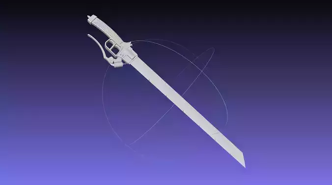 Attack On Titan Sword Printable Assembly Rework 3D print model