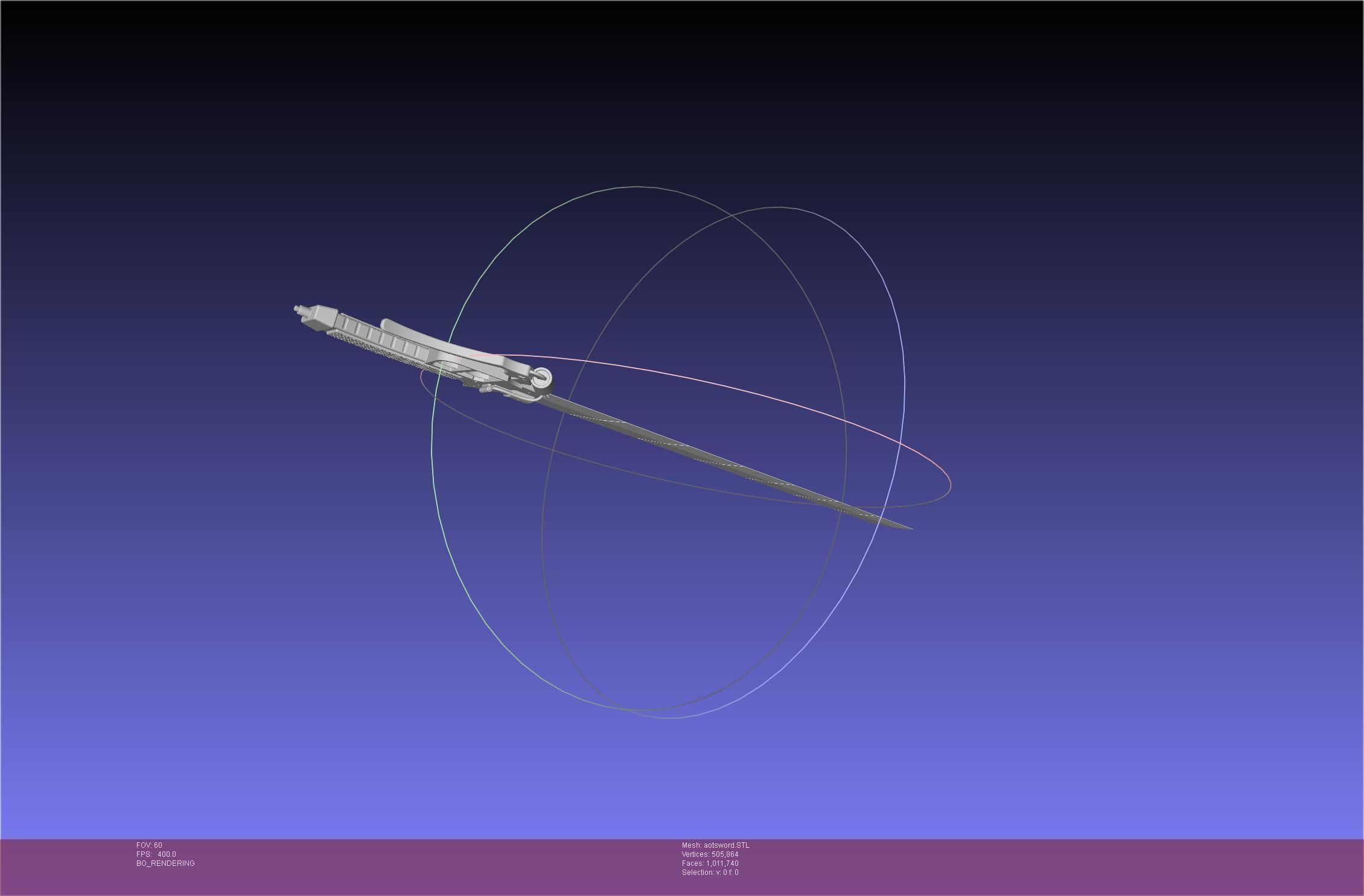 Attack On Titan Sword Printable Assembly Rework 3D print model_45