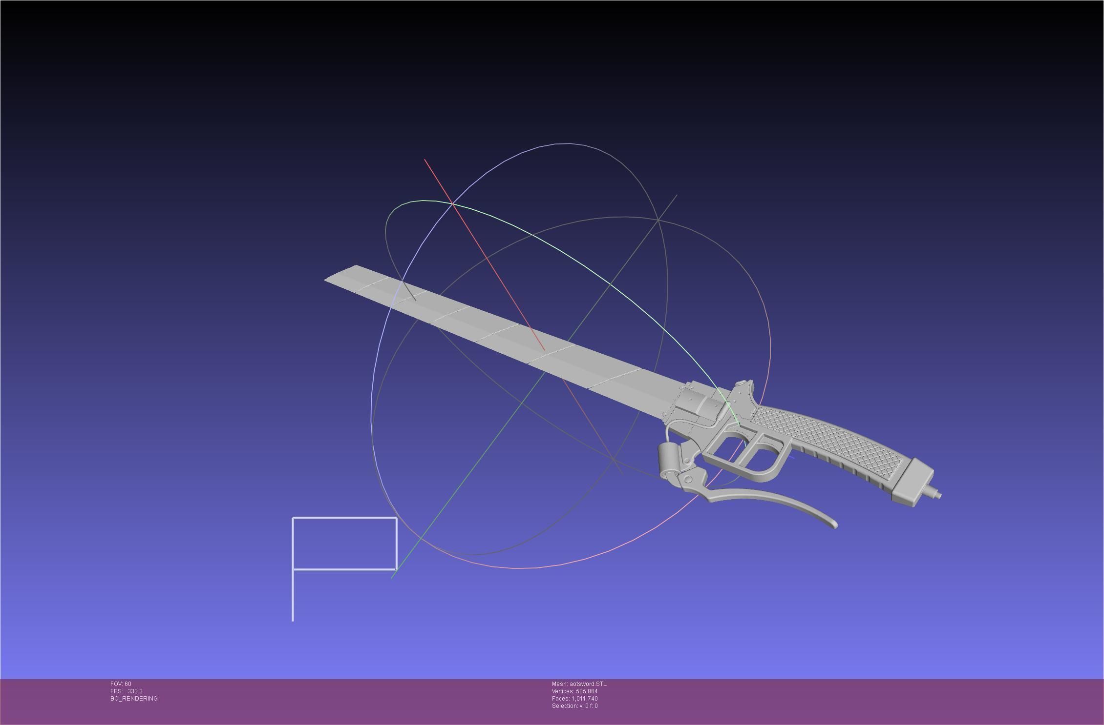 Attack On Titan Sword Printable Assembly Rework 3D print model_88