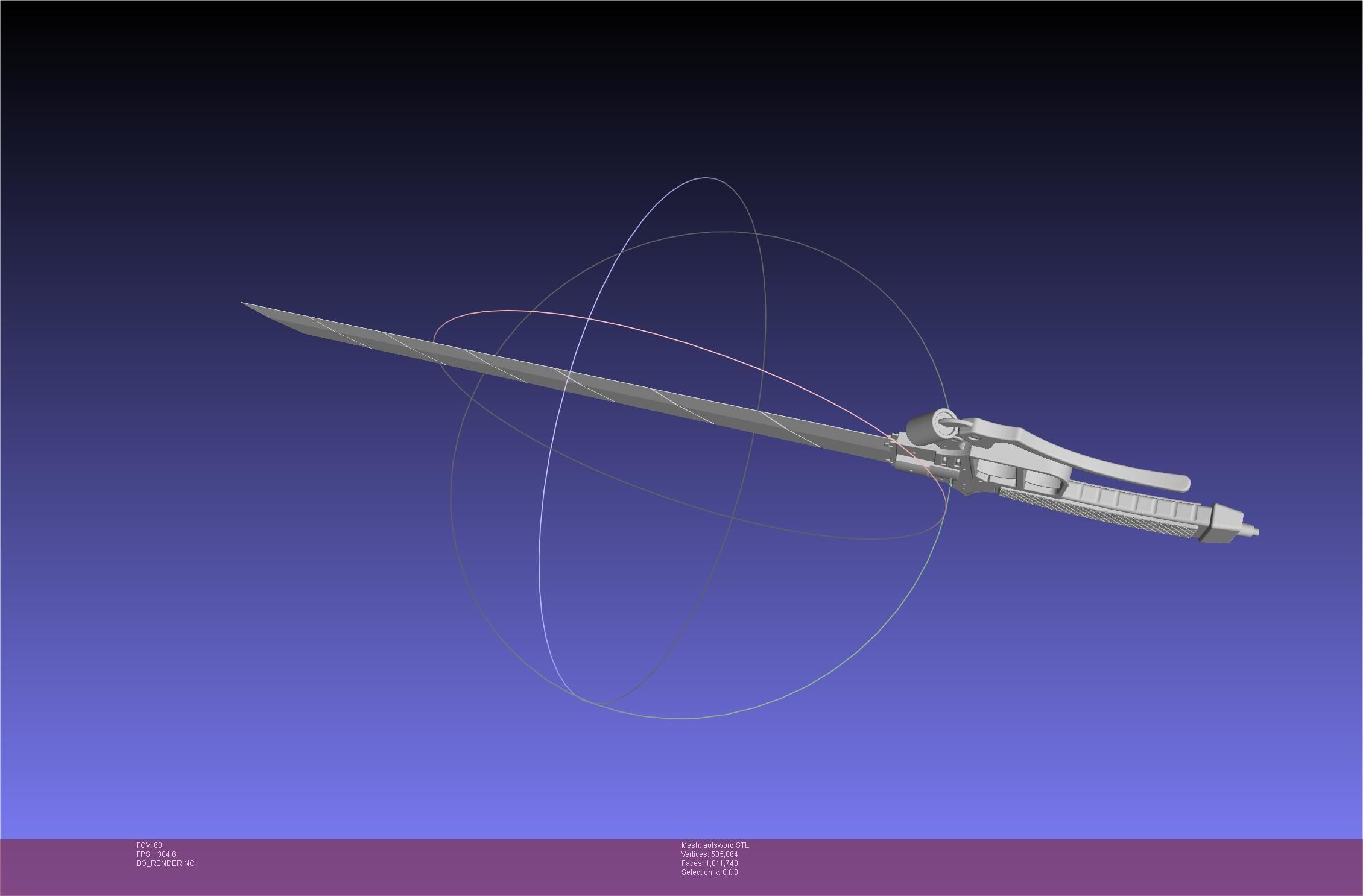 Attack On Titan Sword Printable Assembly Rework 3D print model_95