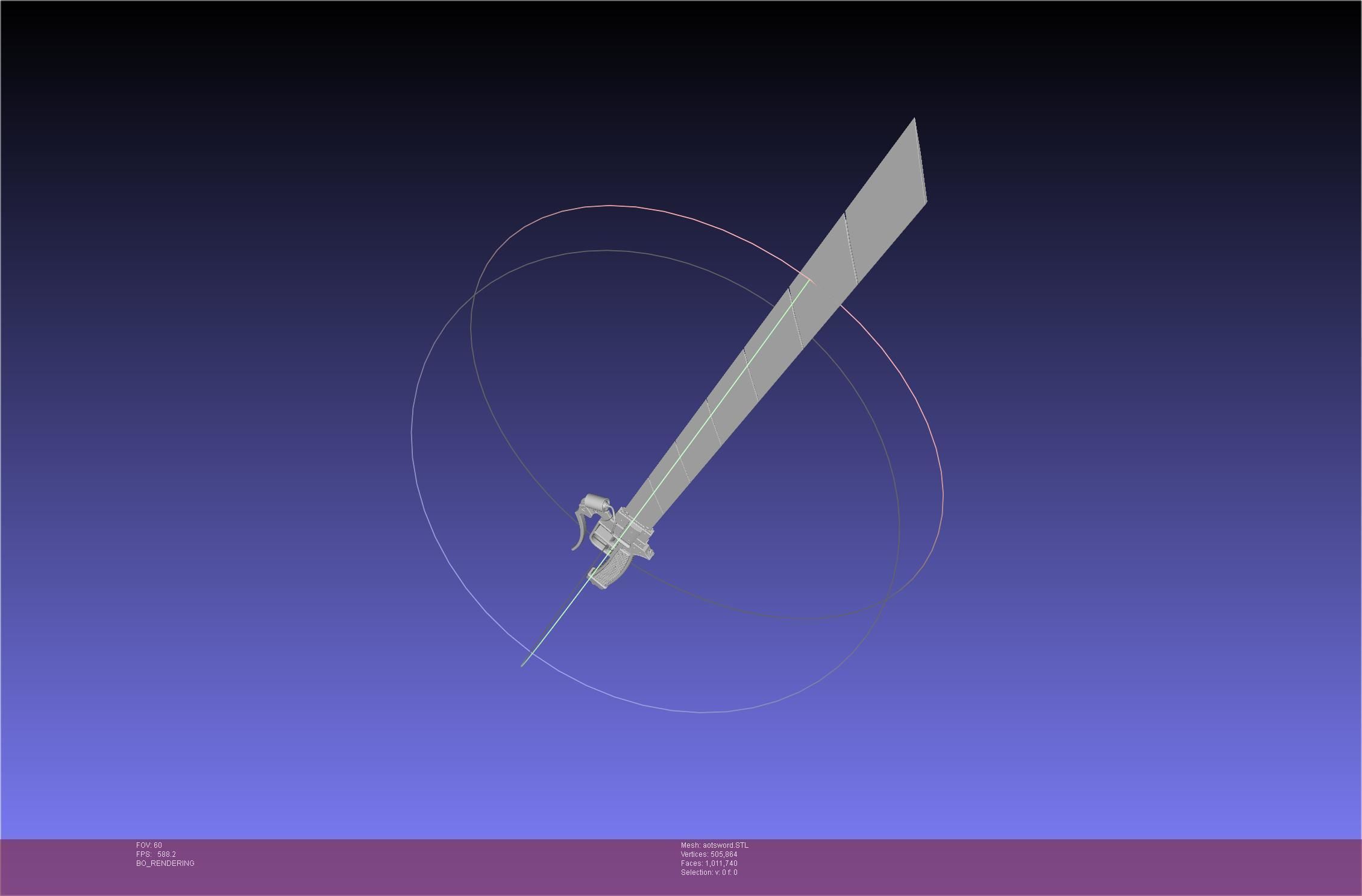 Attack On Titan Sword Printable Assembly Rework 3D print model_25