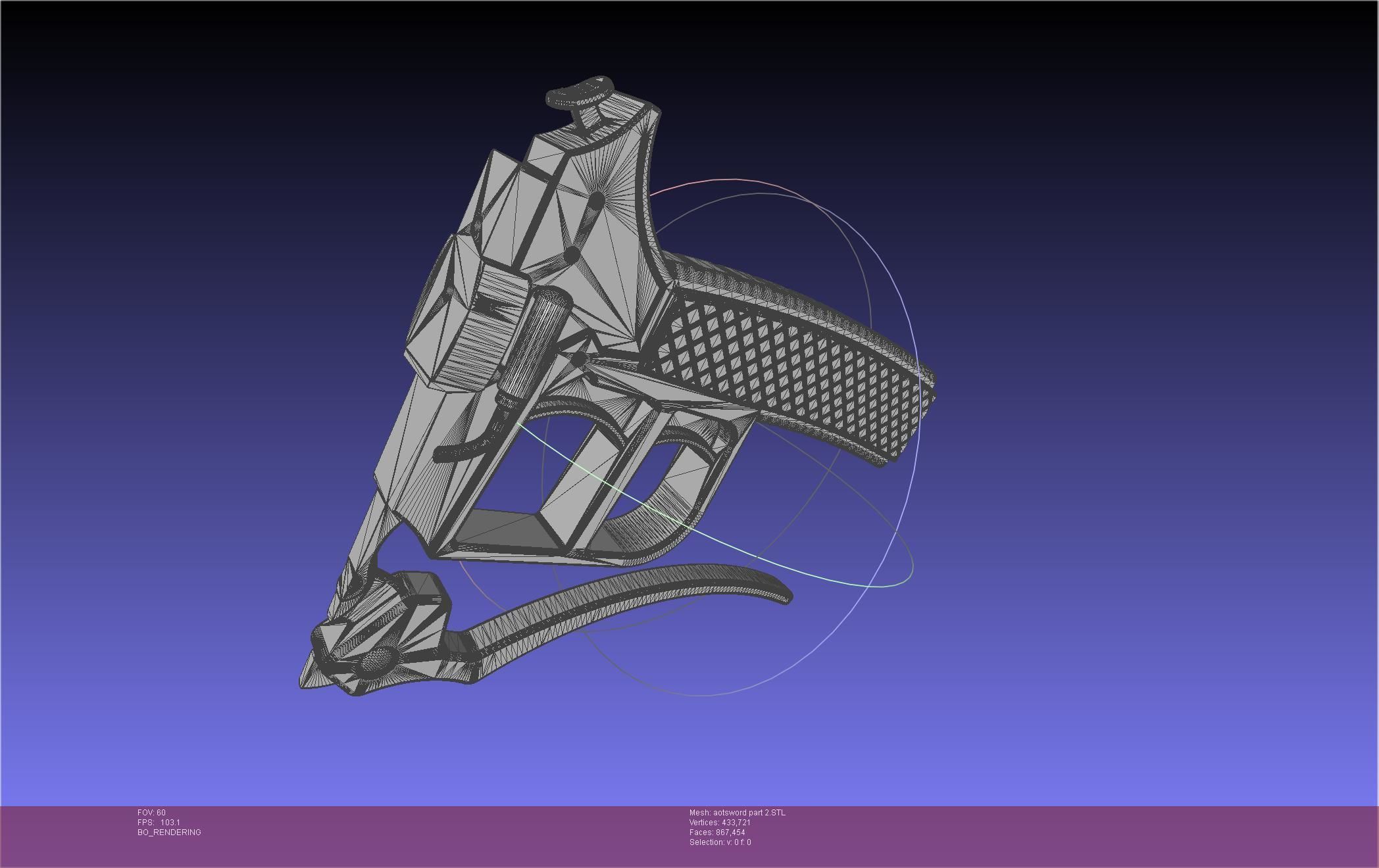 Attack On Titan Sword Printable Assembly Rework 3D print model_2