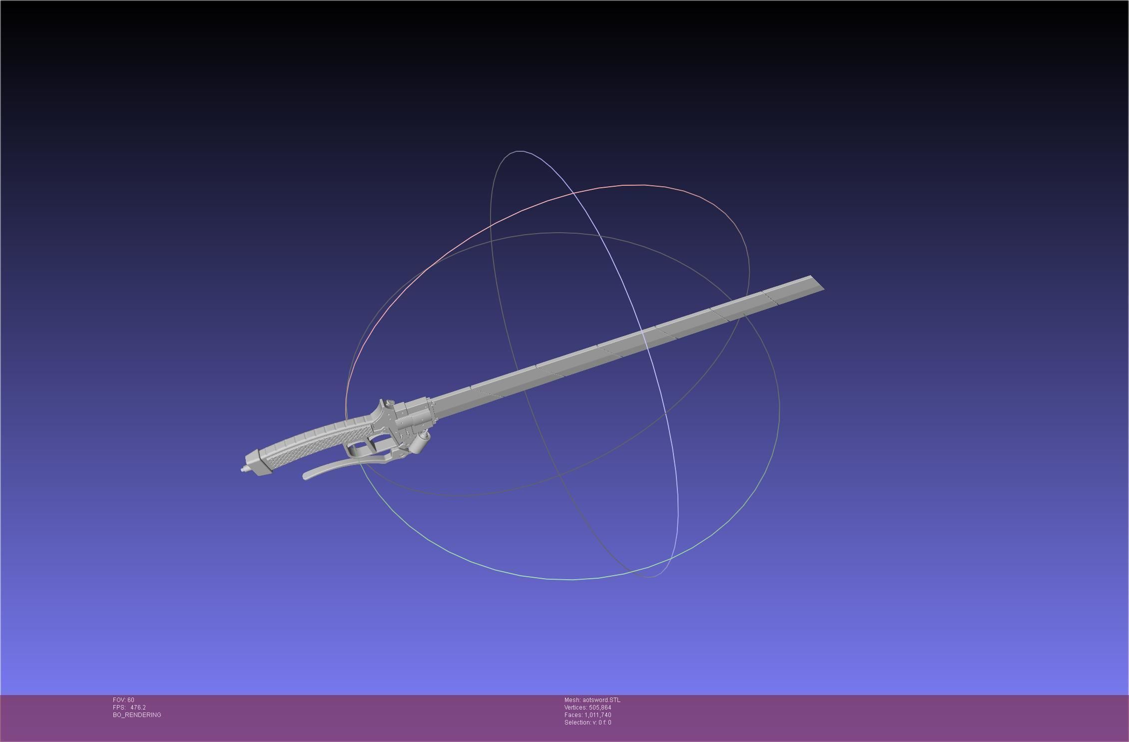 Attack On Titan Sword Printable Assembly Rework 3D print model_74