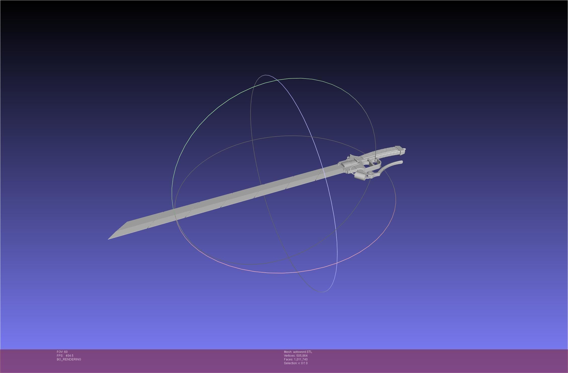 Attack On Titan Sword Printable Assembly Rework 3D print model_77