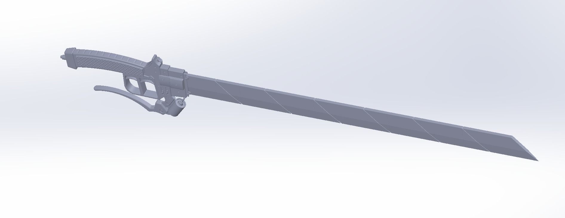 Attack On Titan Sword Printable Assembly Rework 3D print model_149