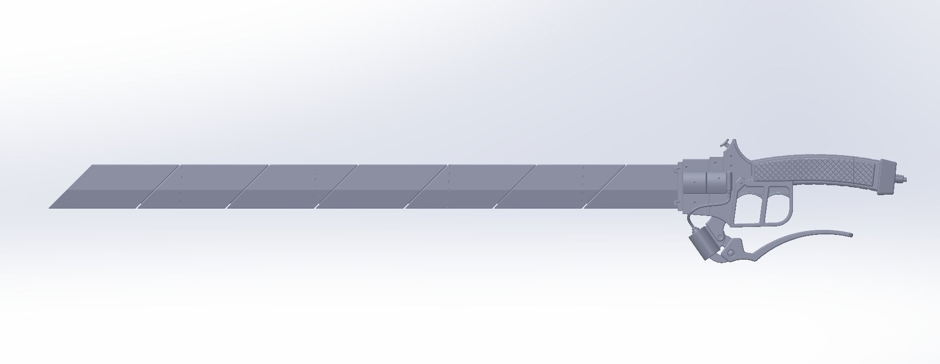 Attack On Titan Sword Printable Assembly Rework 3D print model_148