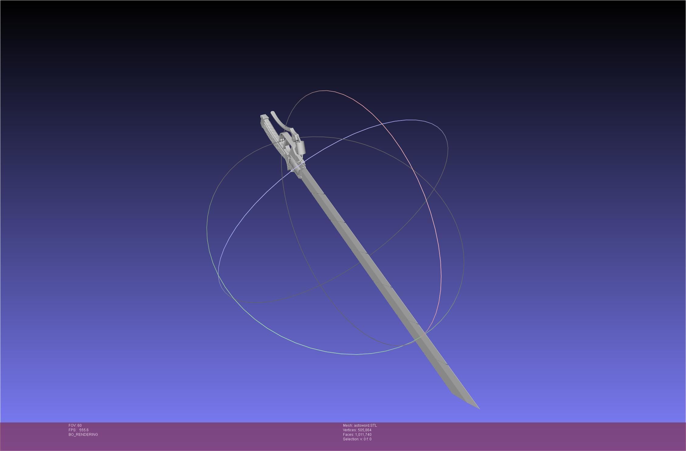 Attack On Titan Sword Printable Assembly Rework 3D print model_43