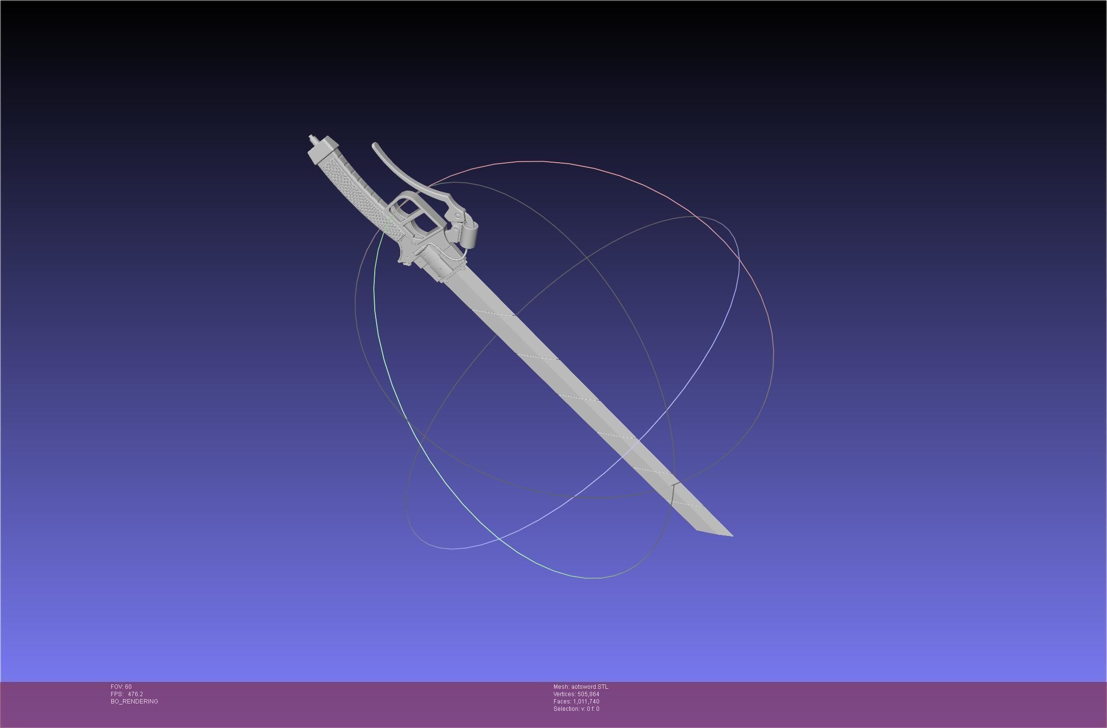 Attack On Titan Sword Printable Assembly Rework 3D print model_44