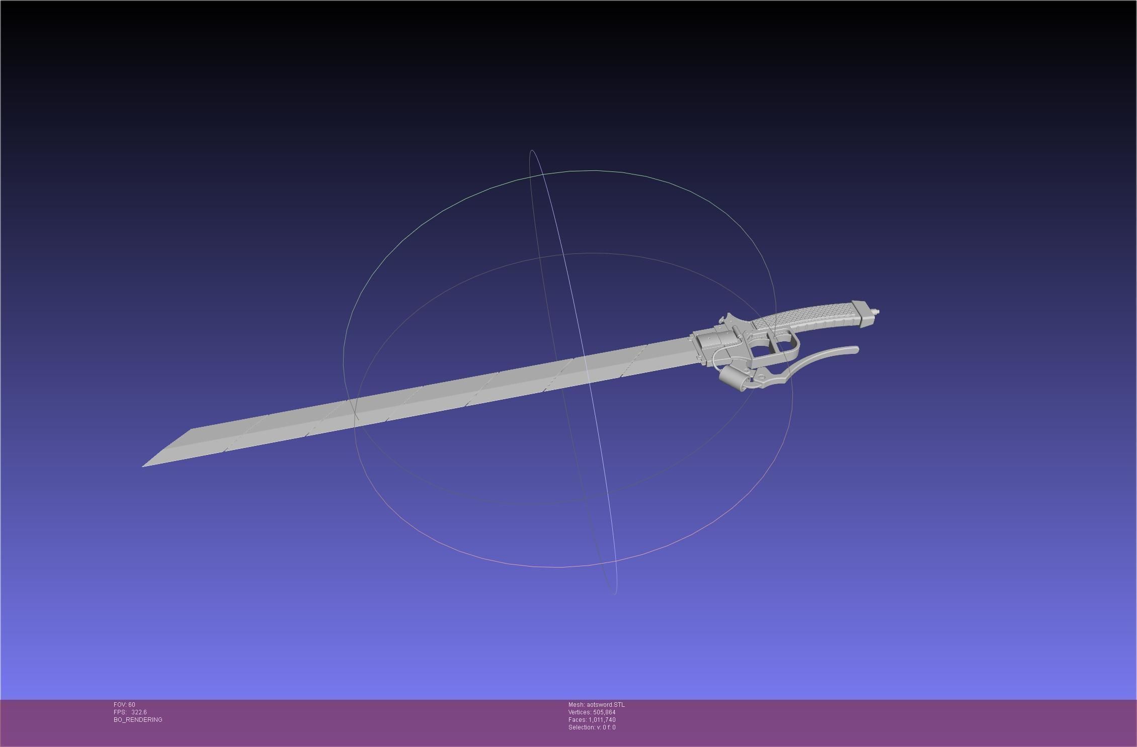 Attack On Titan Sword Printable Assembly Rework 3D print model_78