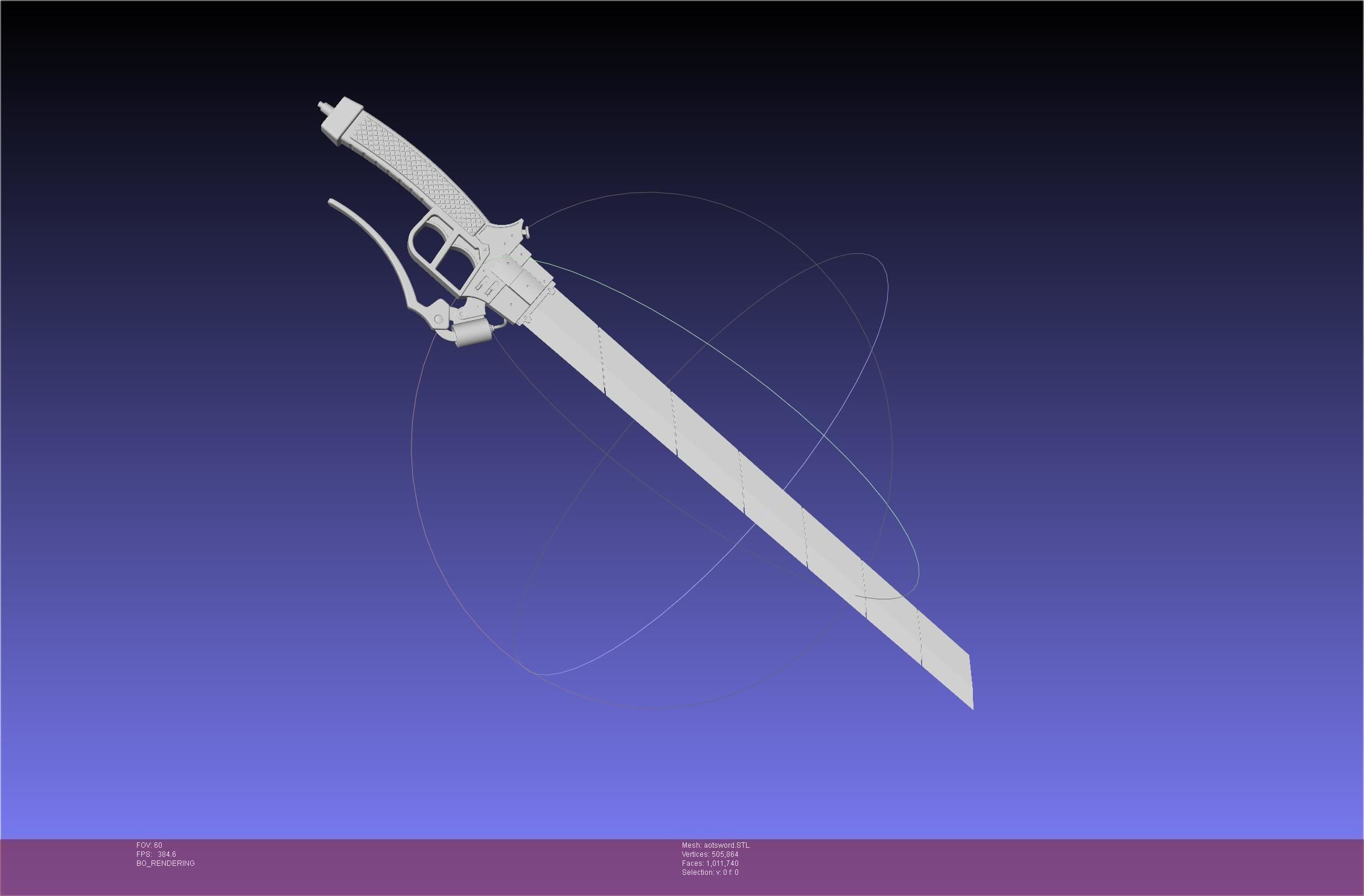 Attack On Titan Sword Printable Assembly Rework 3D print model_7