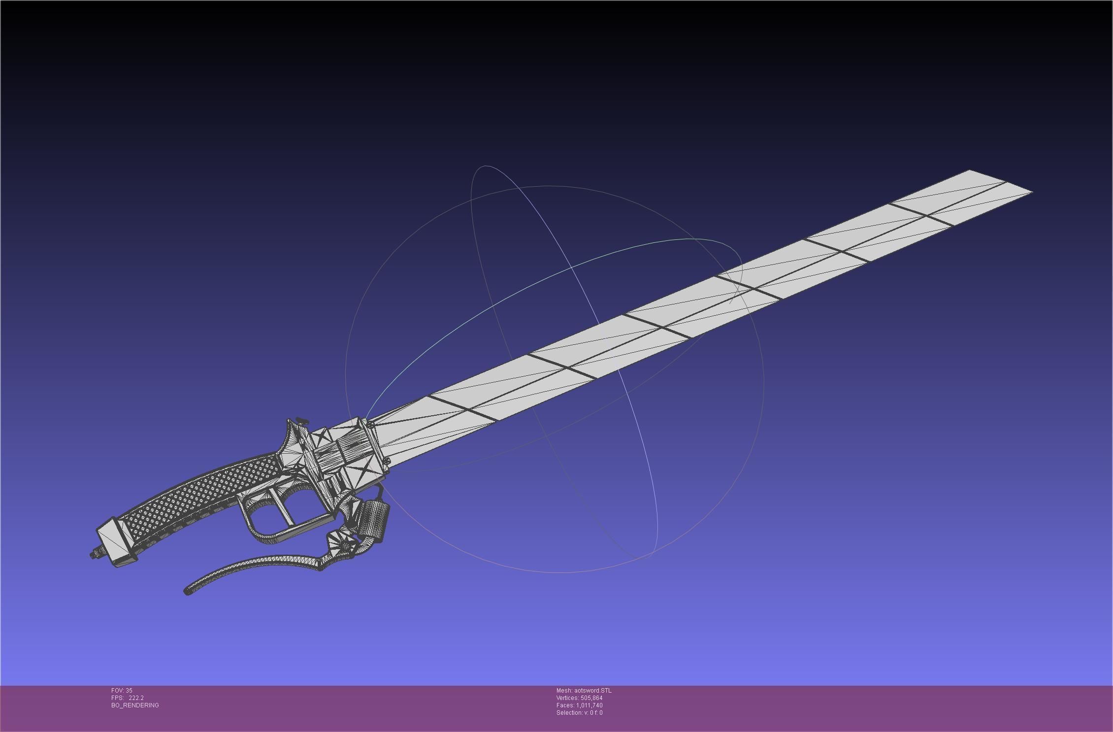 Attack On Titan Sword Printable Assembly Rework 3D print model_113