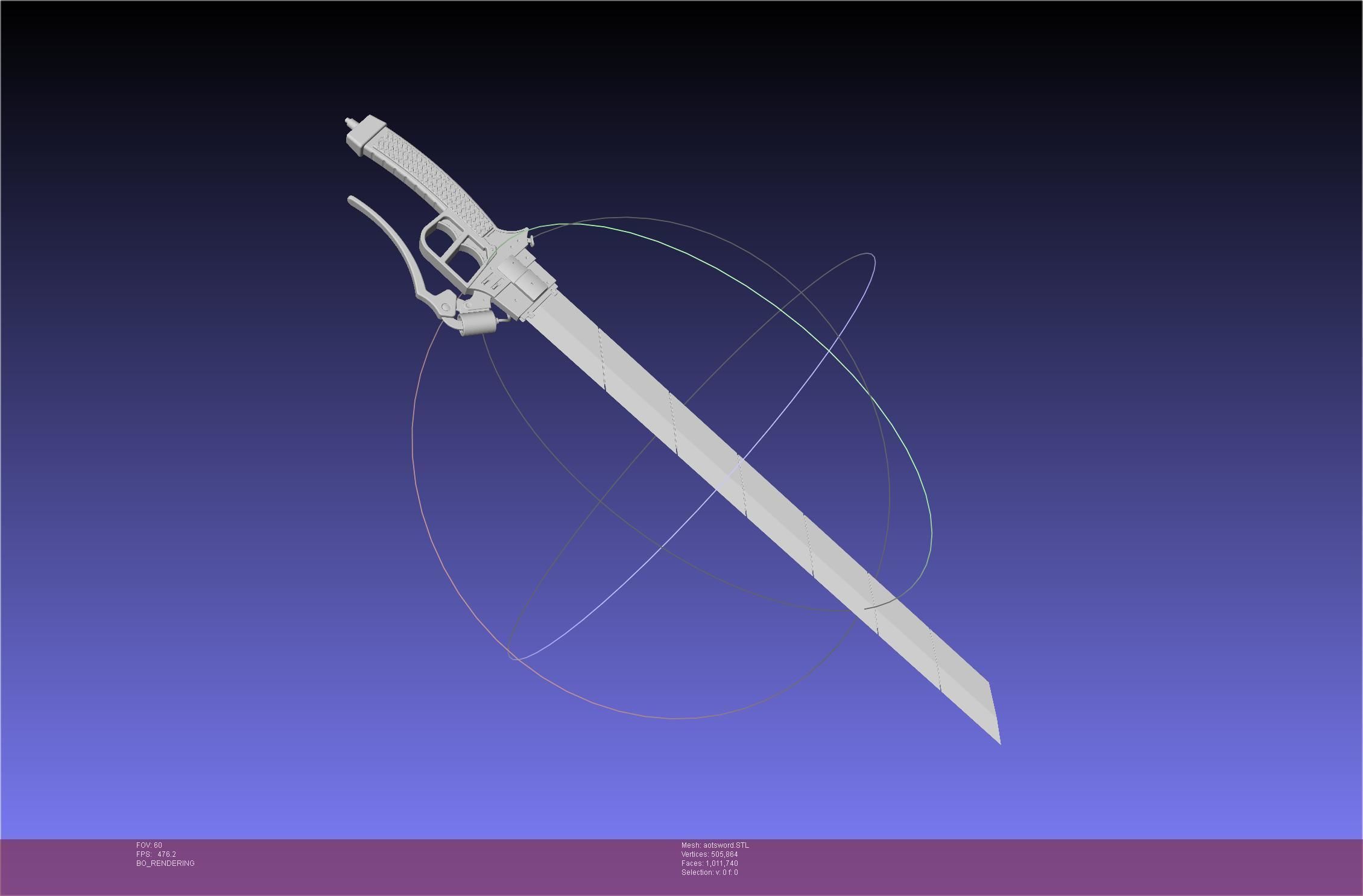Attack On Titan Sword Printable Assembly Rework 3D print model_5