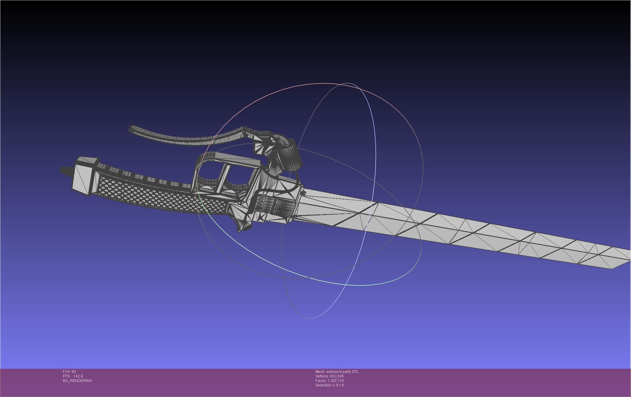 Attack On Titan Sword Printable Assembly Rework 3D print model_117