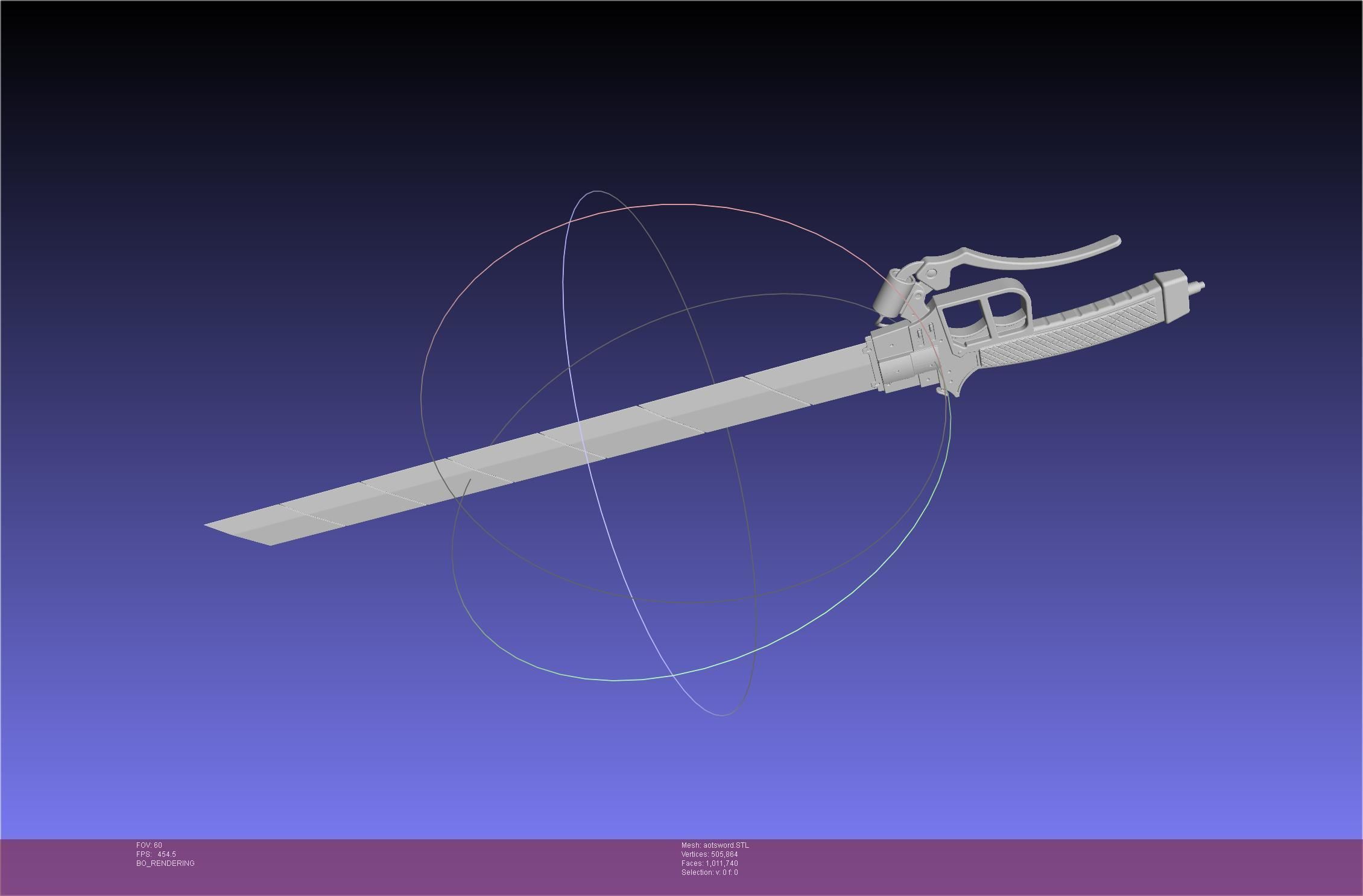 Attack On Titan Sword Printable Assembly Rework 3D print model_91