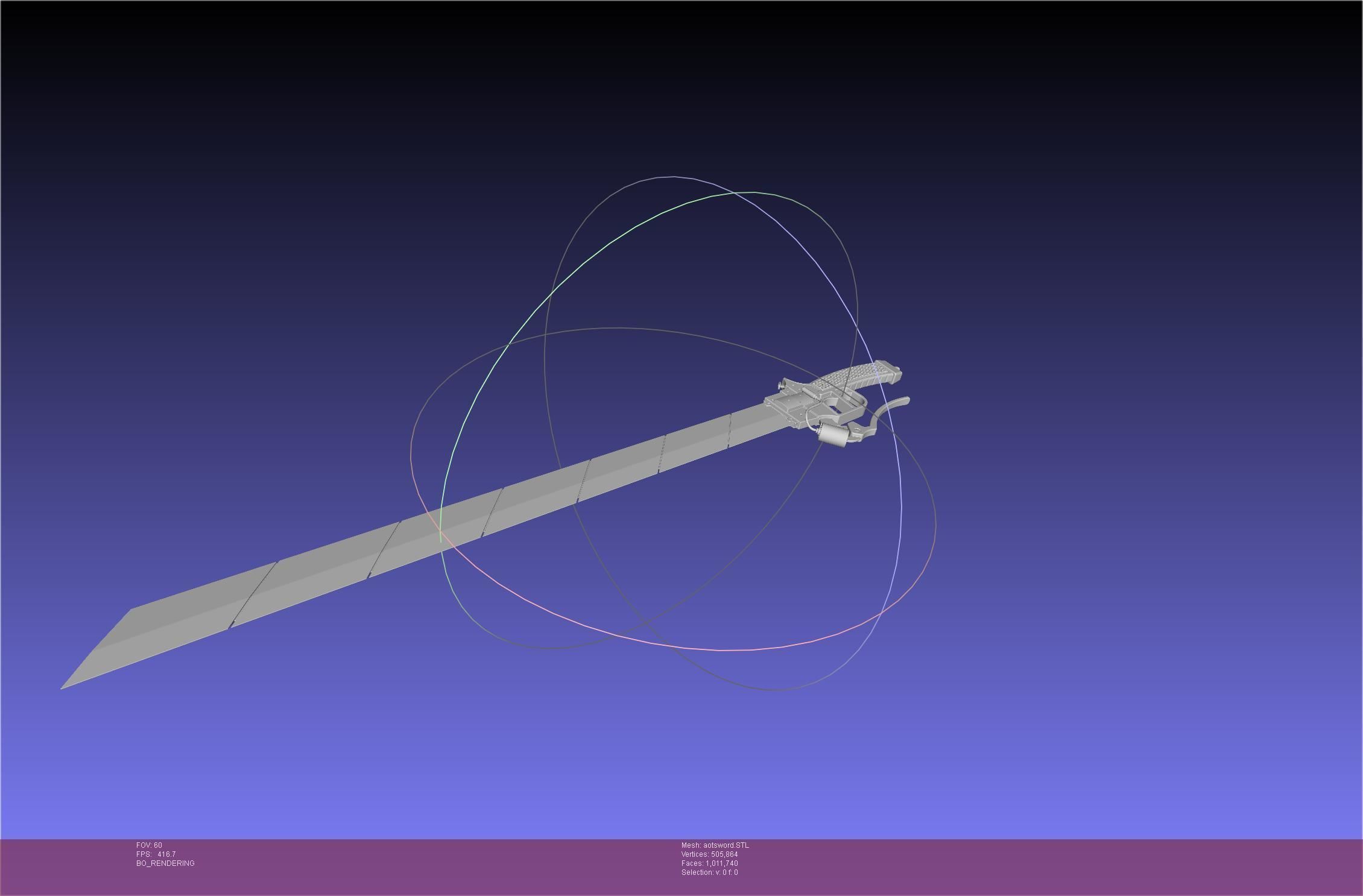 Attack On Titan Sword Printable Assembly Rework 3D print model_79