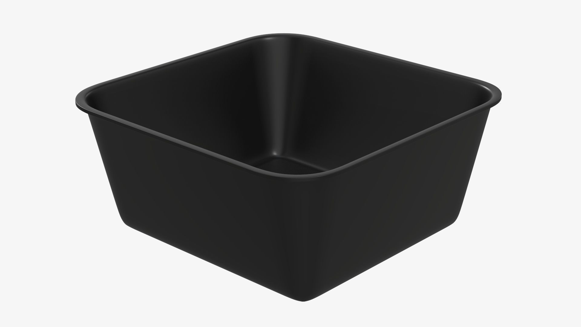 Plastic food container tray box with label mockup 03 3D model_3