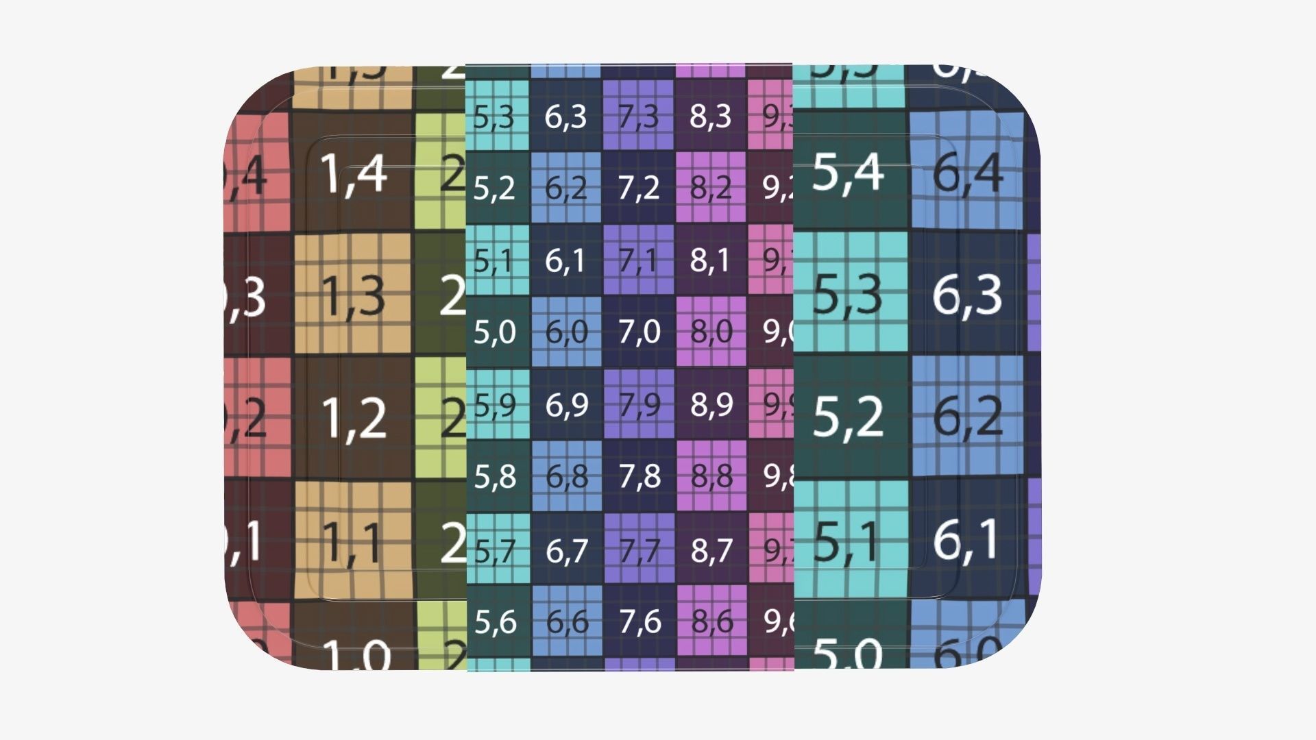 Plastic food container tray box with label mockup 04 3D model_17