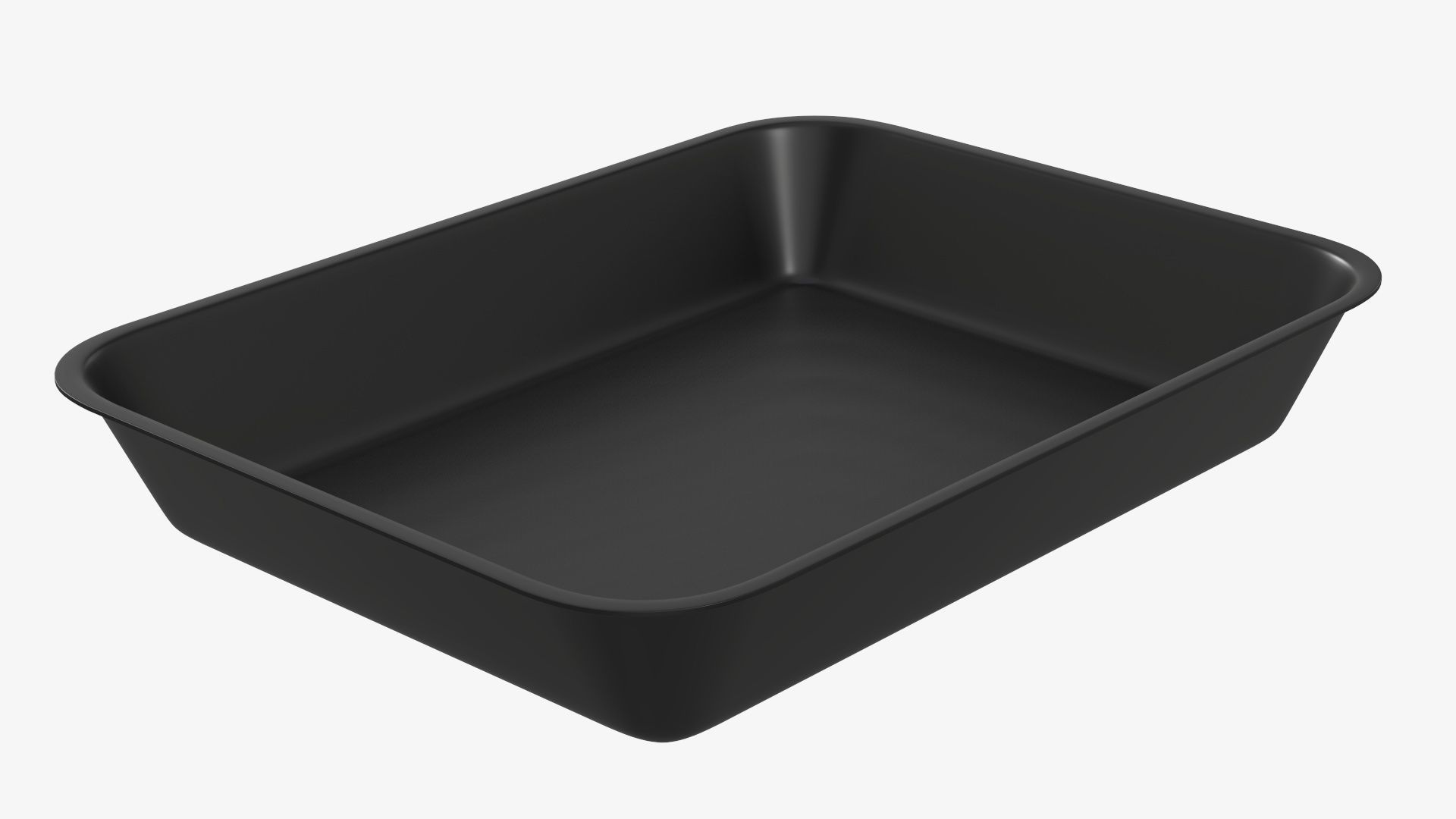 Plastic food container tray box with label mockup 04 3D model_3
