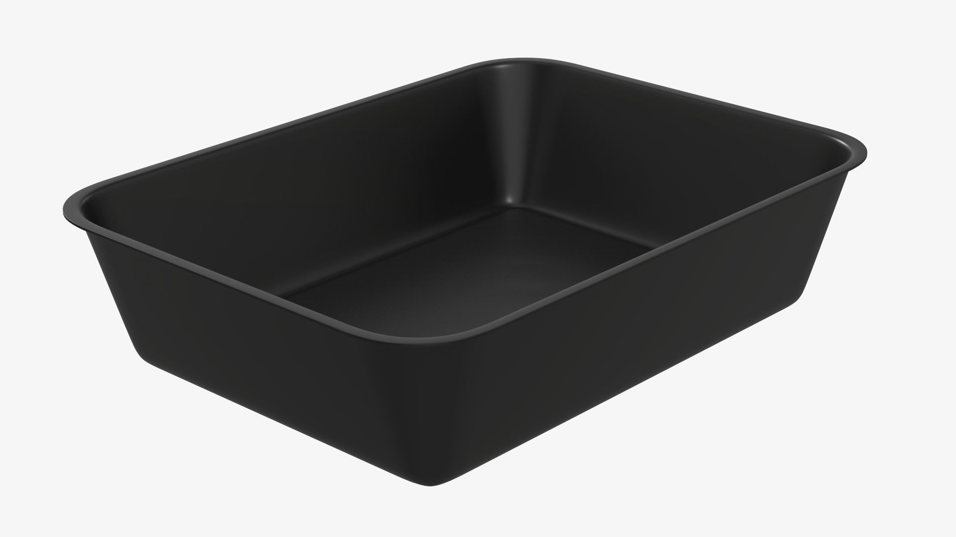 Plastic food container tray box with label mockup 05 3D model_3