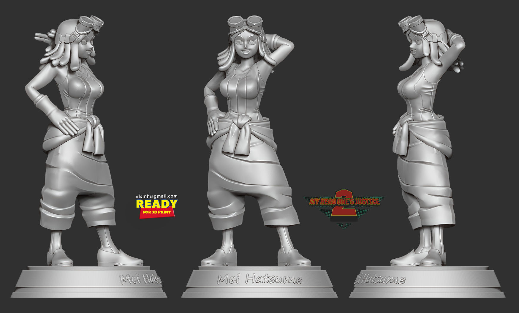 Mei Hatsume 3D print model_3
