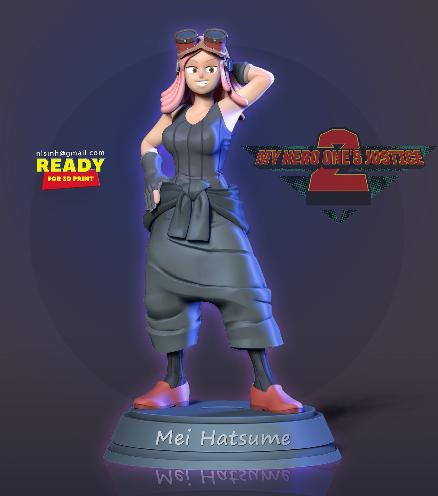 Mei Hatsume 3D print model_8