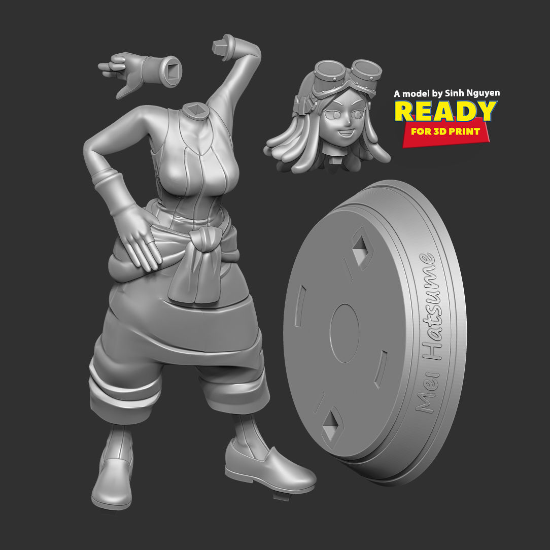 Mei Hatsume 3D print model_2