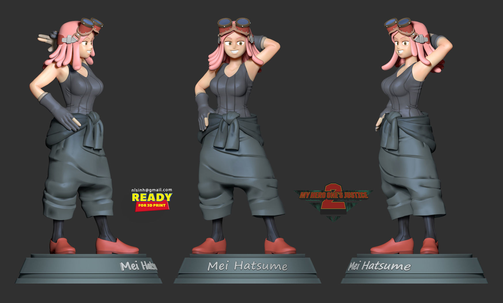 Mei Hatsume 3D print model_6