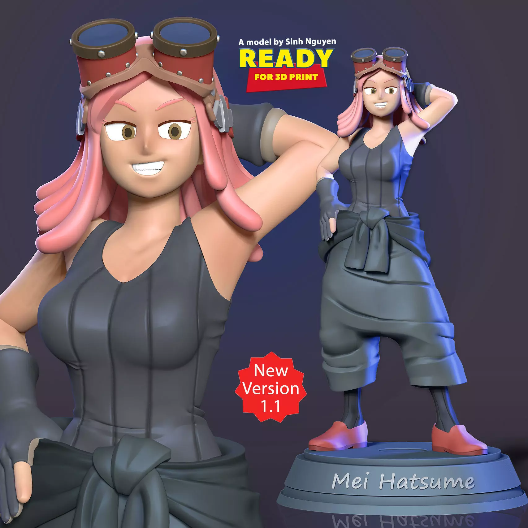 Mei Hatsume 3D print model_0