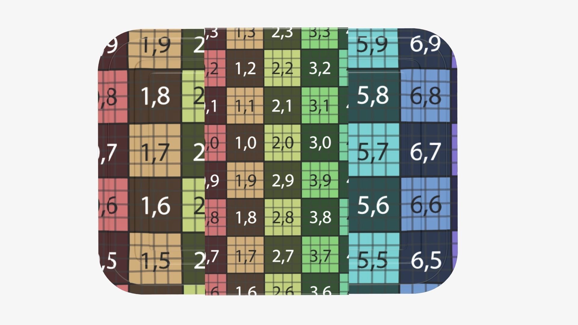 Plastic food container tray box with label mockup 06 3D model_17