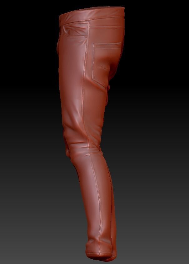 Jeans man Low-poly 3D model_5