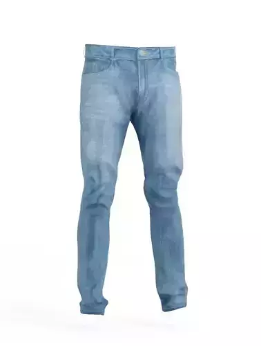 Jeans man Low-poly 3D model