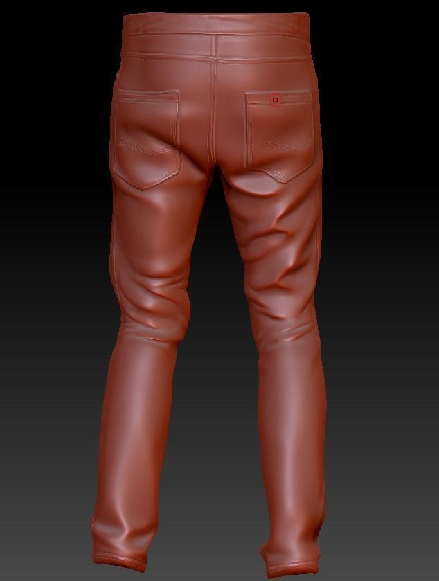 Jeans man Low-poly 3D model_6